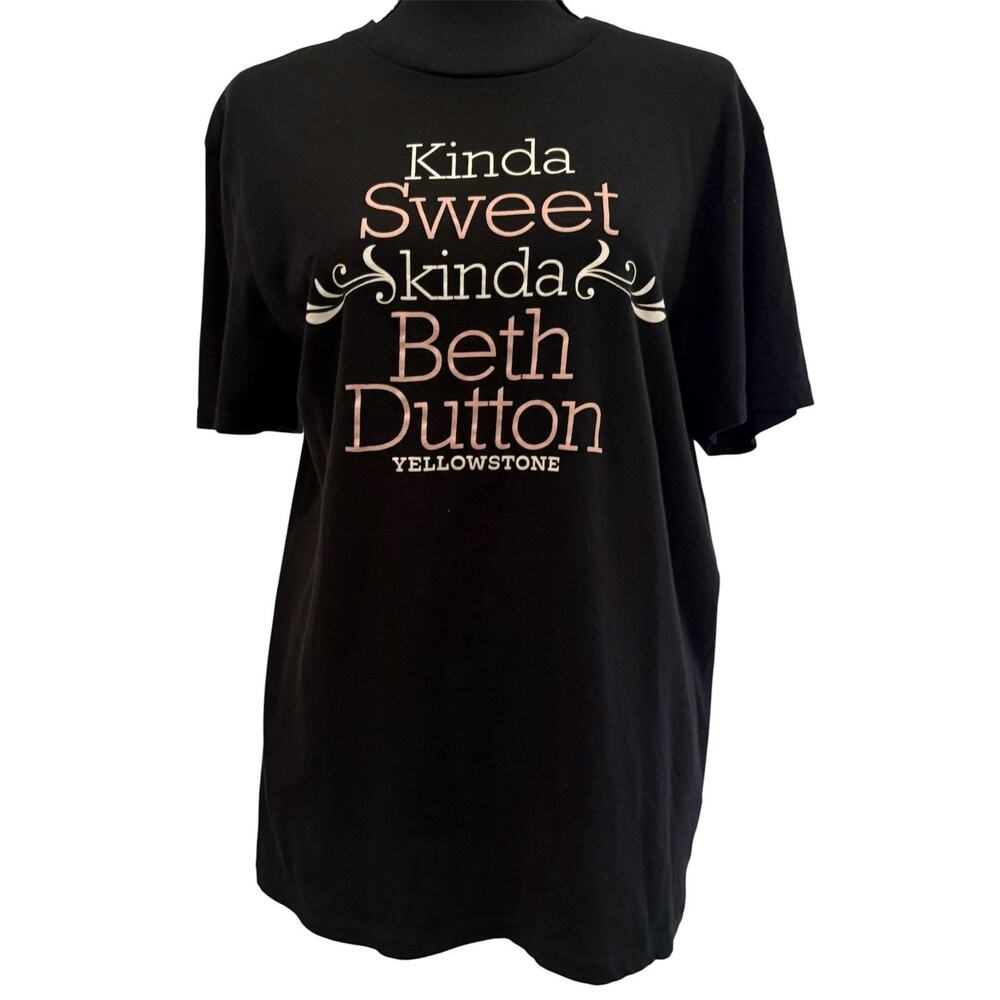 Yellowstone Black “Kinda Sweet, Kinda Beth Dutton” Short Sleeve T-Shirt Size M